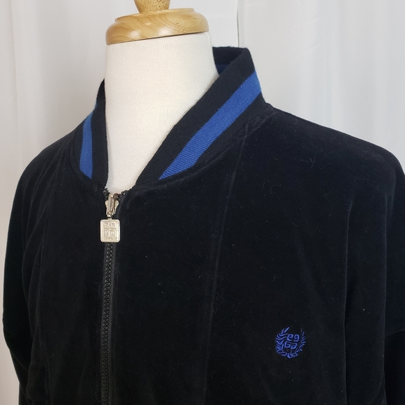 Givenchy Velvet and Silk Reversible Bomber Jacket with Colorblock and Embroidery - Picture 3 of 7